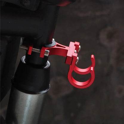 Ganchos para Patinetes Elétricos, Suporte Simples para Bicicletas, Gancho de Armazenamento para Tubos, Fivela de Fixação para E-bikes, Suporte Duplo Portátil de Metal para Capacete