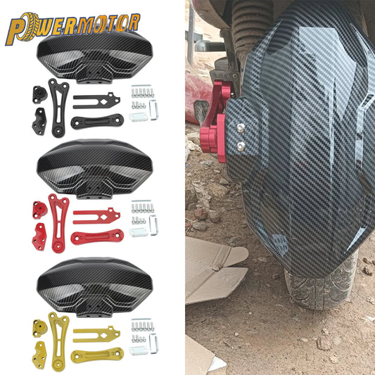 Para-lamas universal para roda traseira, liga de alumínio ajustável para motocicleta, para yamaha, honda, kawasaki, suzuki, cfmoto acima e mais