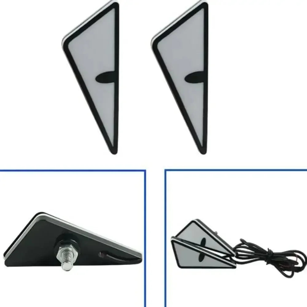 2Pcs LED Devil Eyes Light Demon Eyes Headlight Motorcycle Mini Turn Signal Flasher Tail Lamp Auto Decoration Lights Accessories