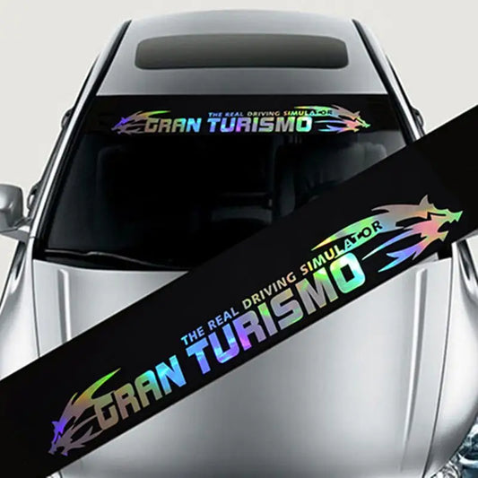 Adesivos refletivos coloridos para carro, decalque à prova d'água, decoração de para-brisa dianteiro e traseiro, laser reflexivo, acessórios automotivos