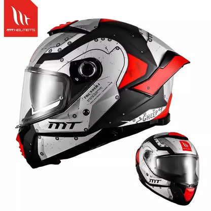 Capacete de Motocicleta MT Thunder 4 SV Original Espanhol, Capacete Integral com Lente Dupla, Certificação ECE DOT, Capacetes para Moto