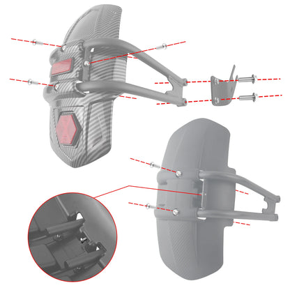 Para Yamaha MT-07 FZ07 MT09 FZ09 MT-10 FZ10 MT10 Para-lama Traseiro de Moto Protetor Contra Respingos