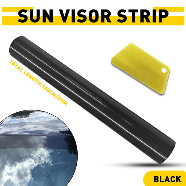 Película de proteção solar universal para vidros de automóveis, fita para para-sol, película para para-brisas dianteiro, adesivo para para-brisas, decalque para para-brisas, com ferramenta de instalação.
