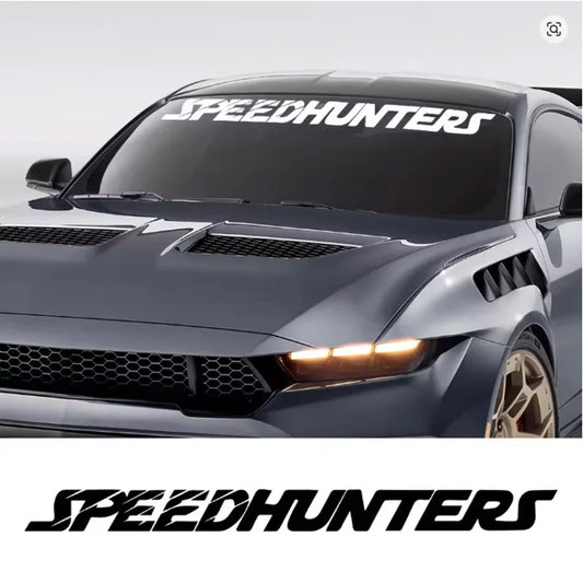 Adesivo Criativo Speedhunters para Para-brisa de Carro, Decoração Lateral de Vinil para Janela de Carro, Decalque para Carroceria, Acessórios de Tuning para Motocicletas