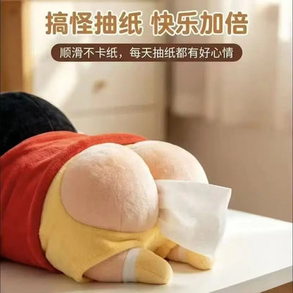 Novo estoque de artigos de merchandising do anime Xiao Xin: caixa organizadora de lenços de papel, um acessório criativo, de alto valor e divertido, um presente surpresa original.