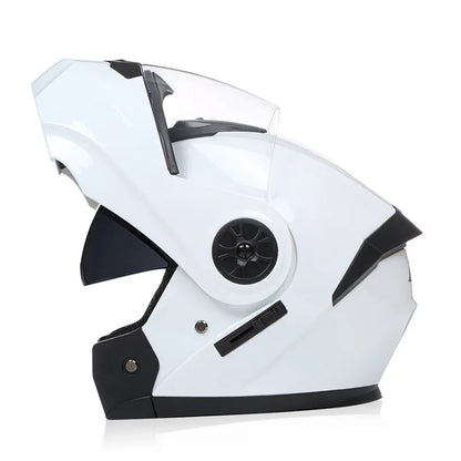 Bld modular lente dupla capacete da motocicleta segurança downhill flip up capacetes profissional motocross corrida rosto cheio casco moto