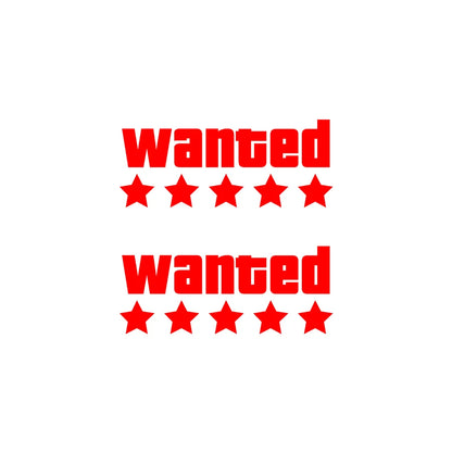 Adesivo de Vinil Impermeável para Motocicleta WANTED - Decoração Adaptável para Moto, Carroceria e Capacete