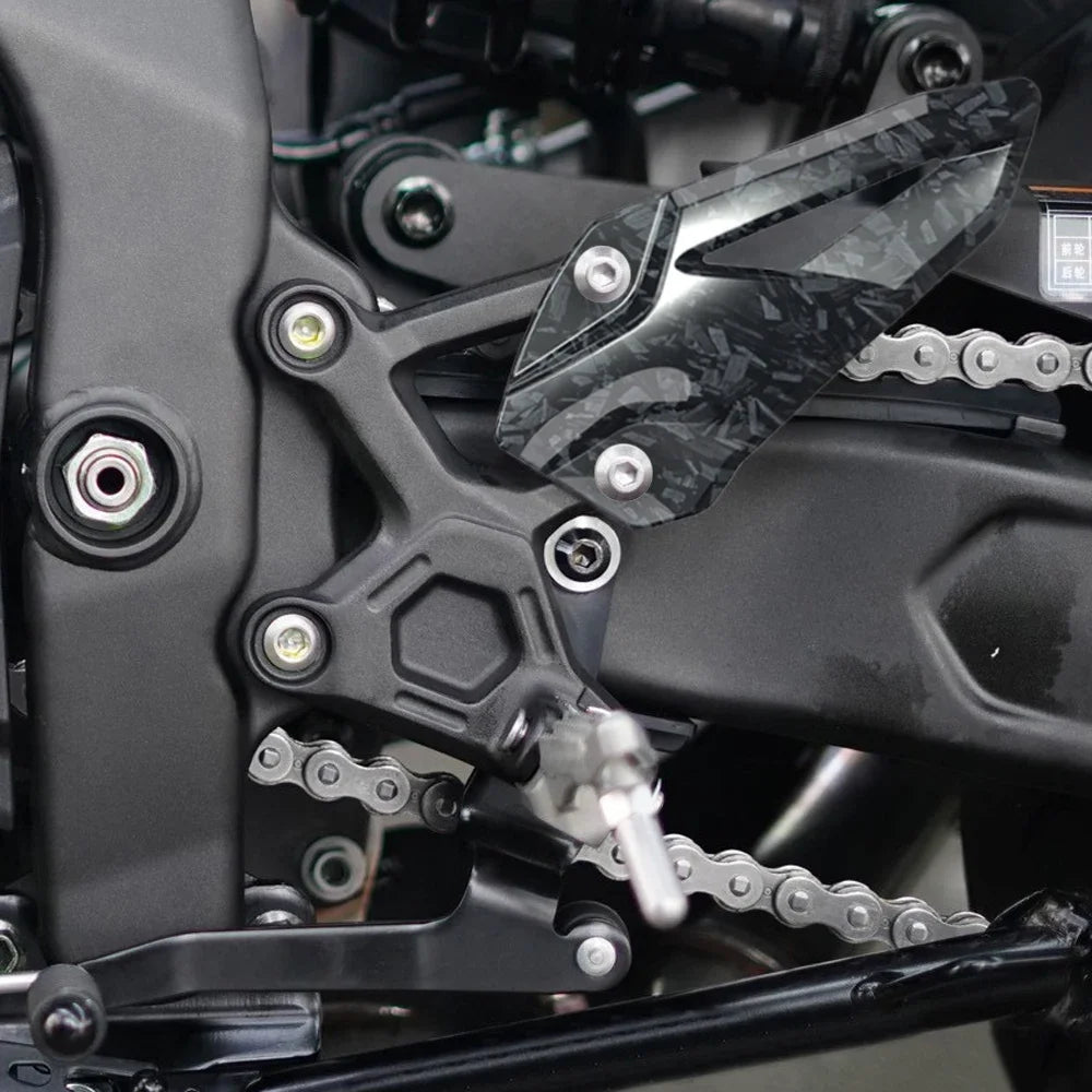 Capa para kawasaki ZX-4R 2023-2024 ZX-4RR 2023-2024 pedal protetor de calcanhar
