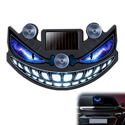 Luz de Advertência LED para Carro, Luz Solar de Olho de Demônio, Luz de Advertência Dinâmica com Efeito de Flash, Luzes de Sinalização de Segurança Universal para Veículos