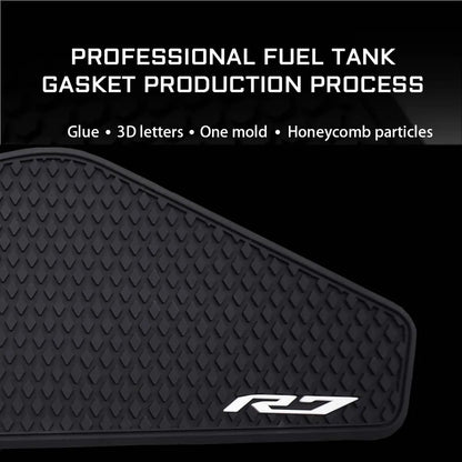 Almofada lateral do tanque de combustível para r7 yzf r7 yzfr7 r7 2021-2025 protetor adesivos decalque gás joelho aderência almofada de tração tanque r7 2025