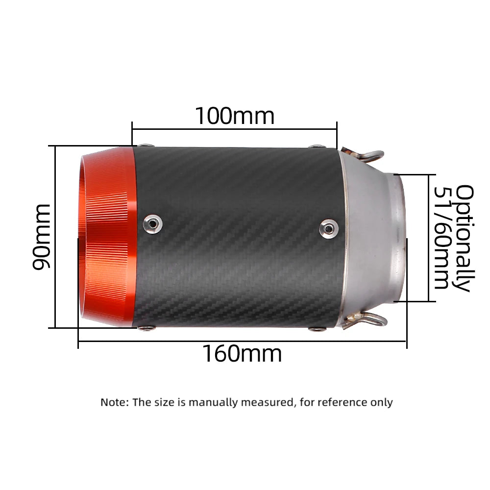 Sistema de escapamento de motocicleta AR Austin Racing GP1-R Entrada universal 51 mm/60 mm