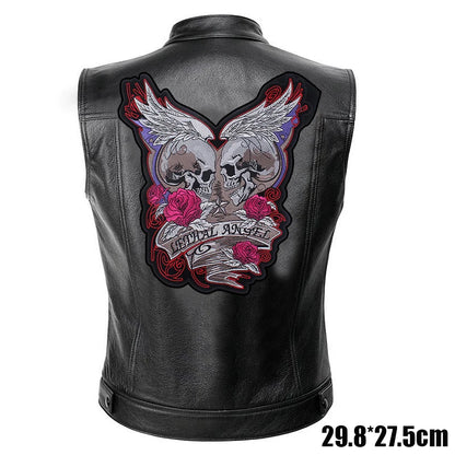Patches Bordados Grandes para Costurar ou Termocolantes em Couro, Jeans, Roupas, DIY, Motocicleta, Biker, Punk
