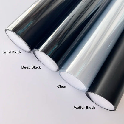 Brilho transparente luz preto fumaça filme pvc matiz farol lanterna traseira envoltório capa filme folha adesivo diy auto adesivos à prova dwaterproof água