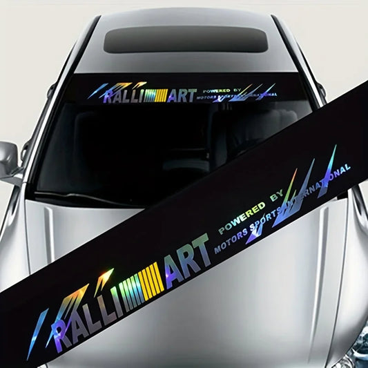 Adesivos refletivos coloridos para carro, decalque à prova d'água, decoração de para-brisa dianteiro e traseiro, laser reflexivo, acessórios automotivos