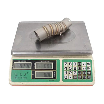 Tubo de escape para motocicleta CFMOTO, aço inoxidável, deslizamento, DB Killer removível, Escape Mid Link, DB Killer, 51mm, 2022 a 2024