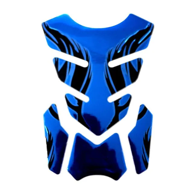 1pc Motocicleta Tankpad Adesivo Fishbone 3D Tank Pad Adesivos Oil Gás Protector Cover Decoração Flame Motocicleta Acessórios