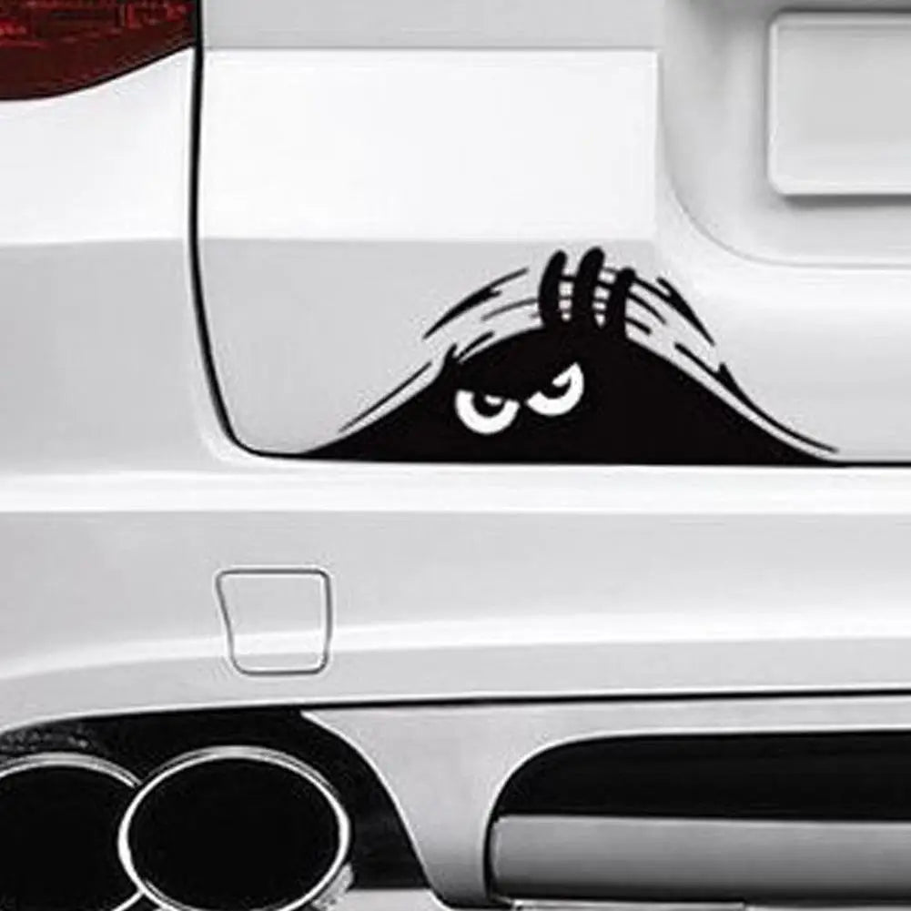 Capa de arranhões à prova d'água espreitando adesivo autoadesivo automático 3D olhos grandes adesivo estilo de carro decoração de farol