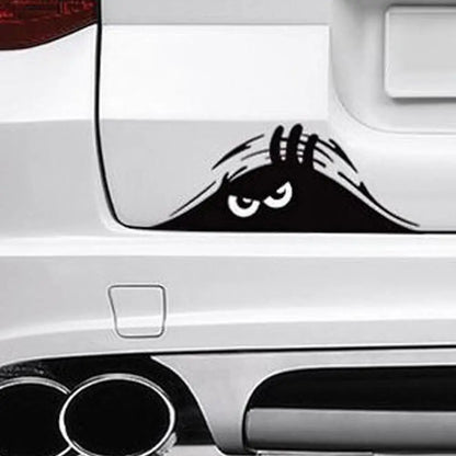 Capa de arranhões à prova d'água espreitando adesivo autoadesivo automático 3D olhos grandes adesivo estilo de carro decoração de farol