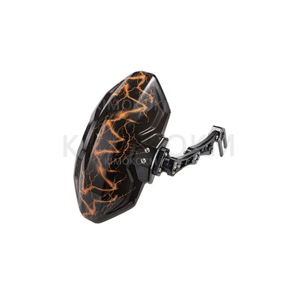 Motocicleta e bicicleta ajustável imitação de fibra carbono liga alumínio roda traseira fender paralama extensor universal acessórios