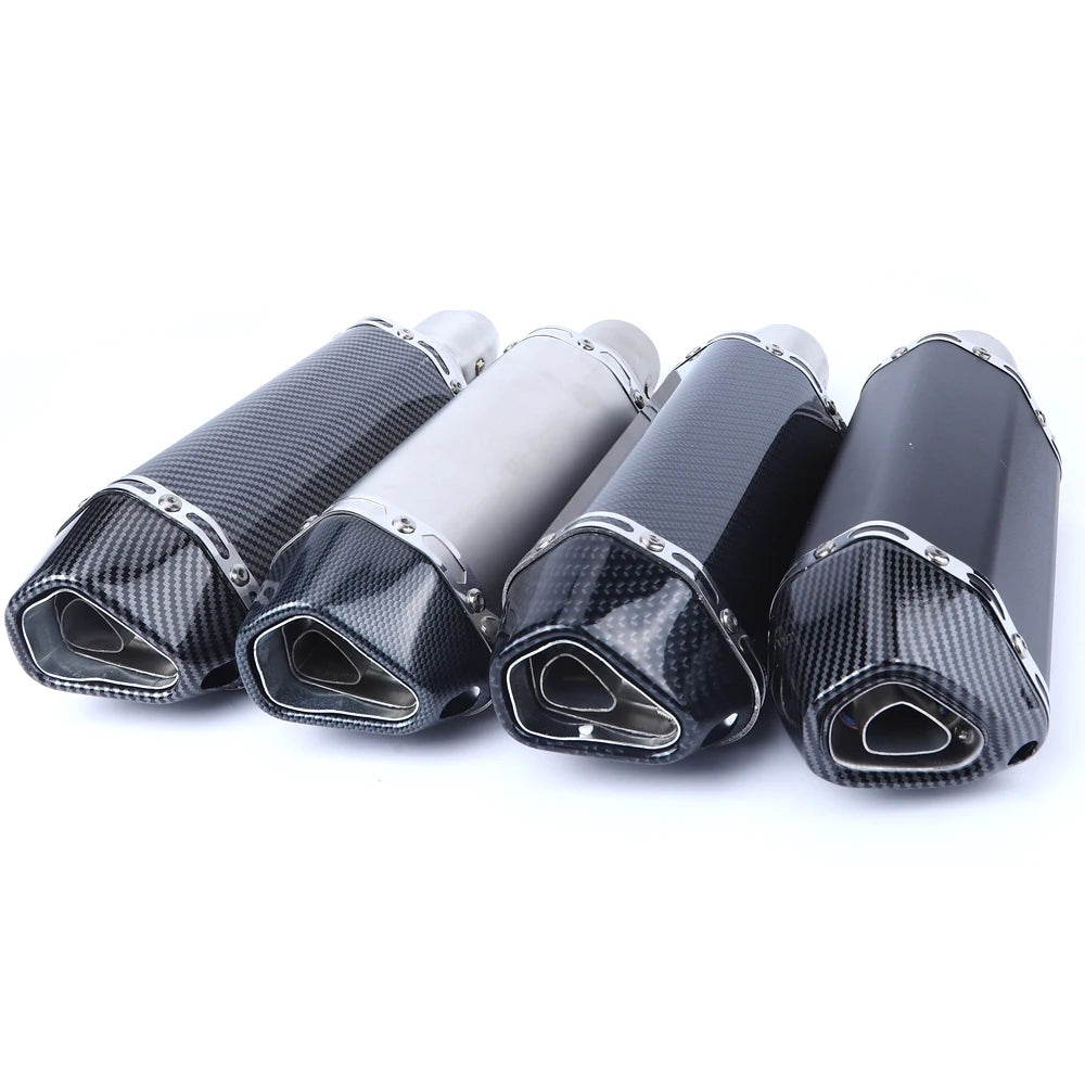 Escorregar em 38-51mm universal escape da motocicleta para motos de alta qualidade para atv bicicleta de rua peças de reposição da motocicleta