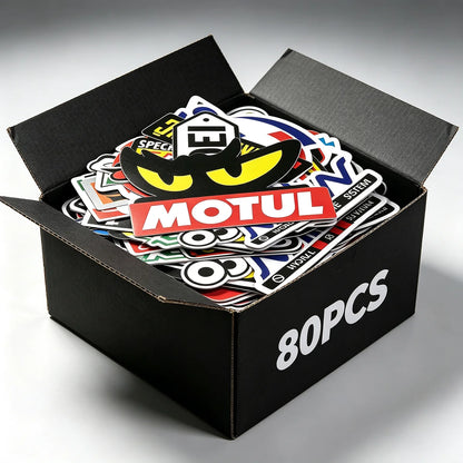 Adesivos para Motocicleta em Promoção: Conjunto de Decalques para Capacete, Tanque e Logos de Patrocinadores de Corridas para Yamaha, Suzuki, Kawasaki, Honda, Harley Davidson, Ktm