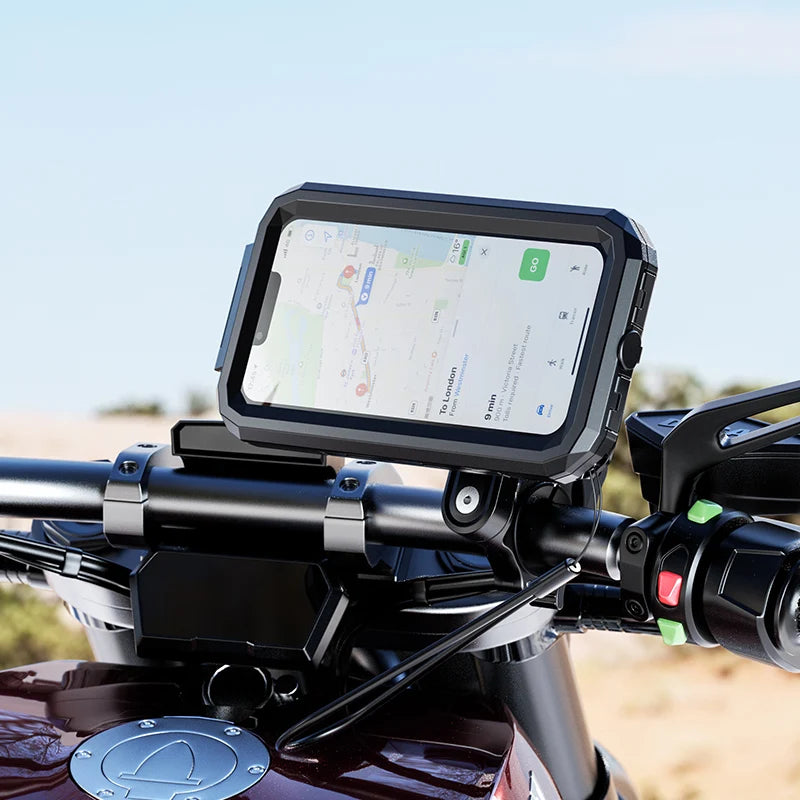 Waterproof Phone Case para bicicleta e motocicleta, celular Mount Bag, moto, scooter, suporte do telefone, guidão, espelho retrovisor, 3 a 8"