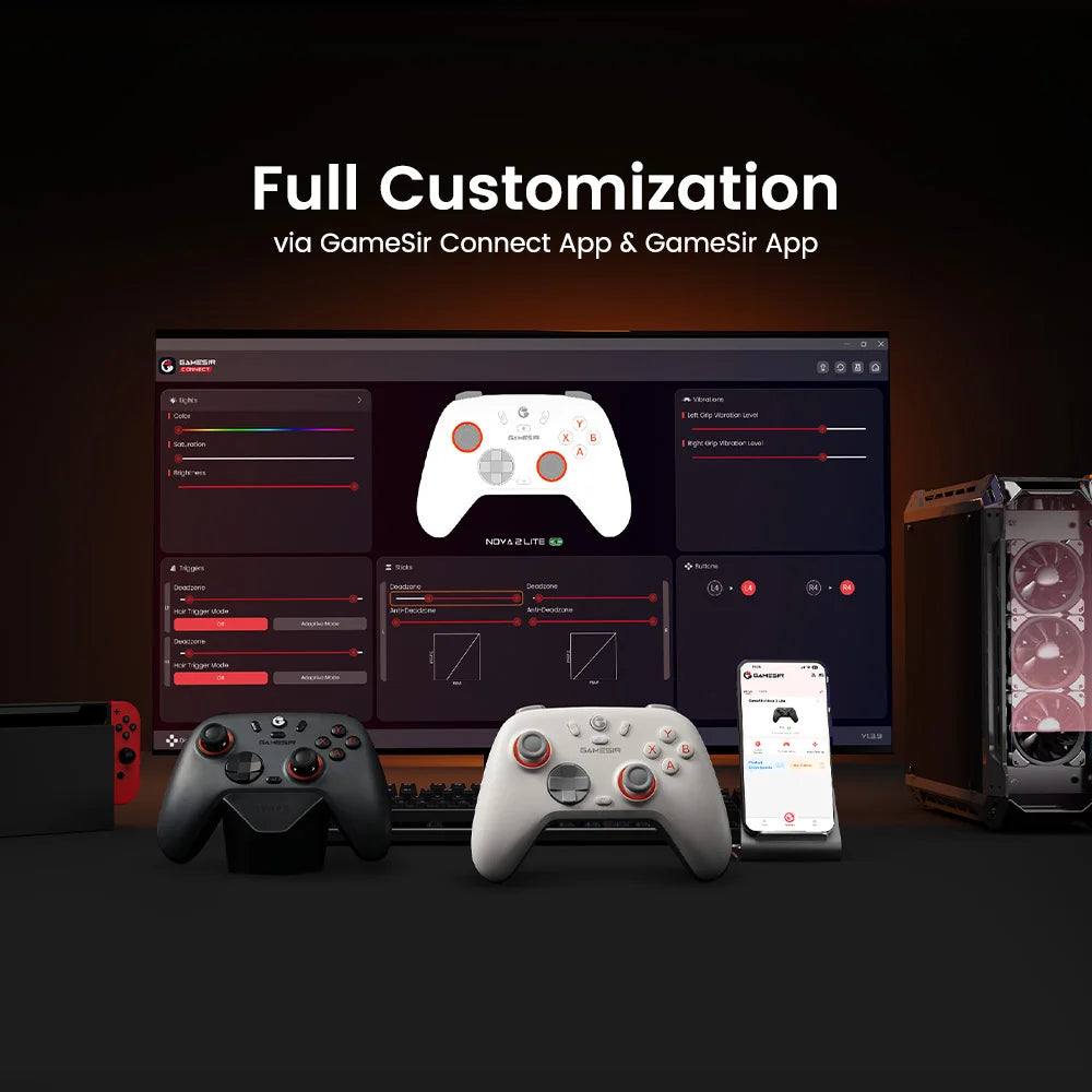 GameSir Nova 2 Lite Iron Man Edition Wireless Game Controller for Android and iOS，Switch, PC
