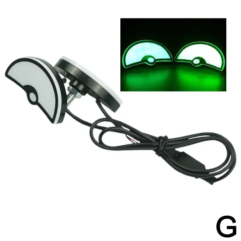 2pcs LED Devil's Eye License plate light Headlight For Car Motorcycl Universal Modified Decoration single light car Accessories