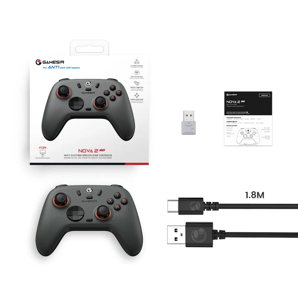 GameSir Nova 2 Lite Iron Man Edition Wireless Game Controller for Android and iOS，Switch, PC