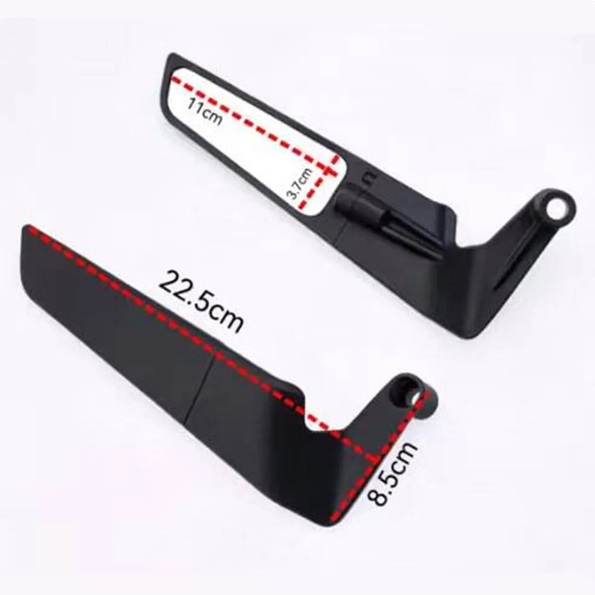 Espelhos Retrovisores Ajustáveis para Motocicletas Honda NMAX PCX AERO YAMAHA XMAX DUKE 990, Kits de Espelhos Laterais Stealth Winglets