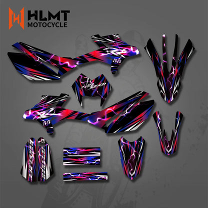 Kits de adesivos gráficos para motocicletas, decoração personalizada com número e nome para BETA RR 50 2011 2012 2013 2014 2015-2020