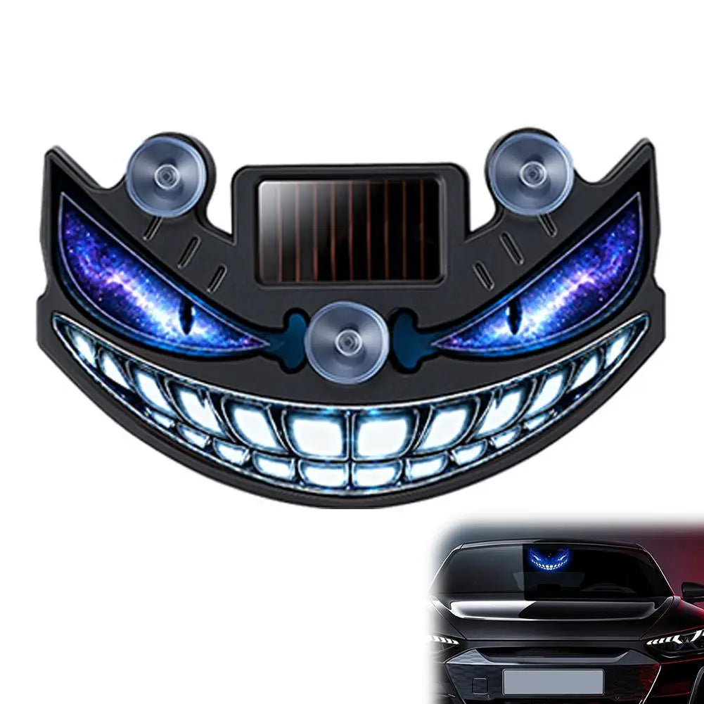 Luz de Advertência LED para Carro, Luz Solar de Olho de Demônio, Luz de Advertência Dinâmica com Efeito de Flash, Luzes de Sinalização de Segurança Universal para Veículos