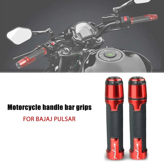 Para bajaj pulsar 200 ns/200 rs/200 as 200rs 200ns 200as 7/8 "22mm guiador de alumínio da motocicleta lidar com aperto termina apertos de mão final