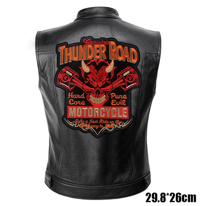 Patches Bordados Grandes para Costurar ou Termocolantes em Couro, Jeans, Roupas, DIY, Motocicleta, Biker, Punk