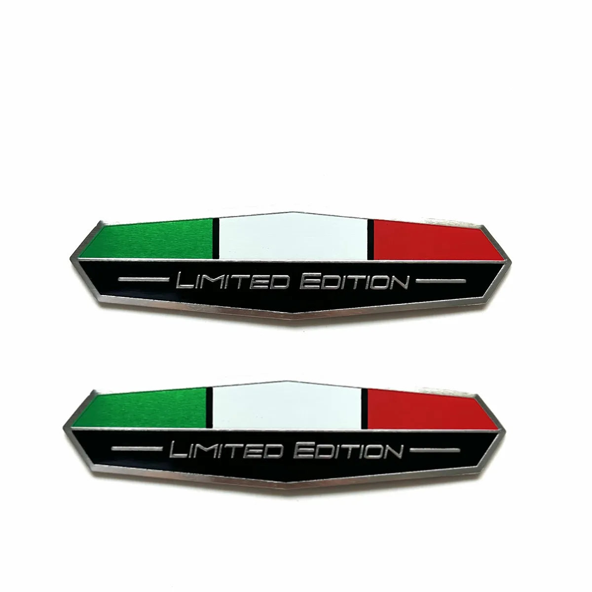Edição limitada bandeira nacional da itália emblema adesivo de alumínio emblema do porta-malas traseiro adesivo para-choque decalque corporal emblema do carro