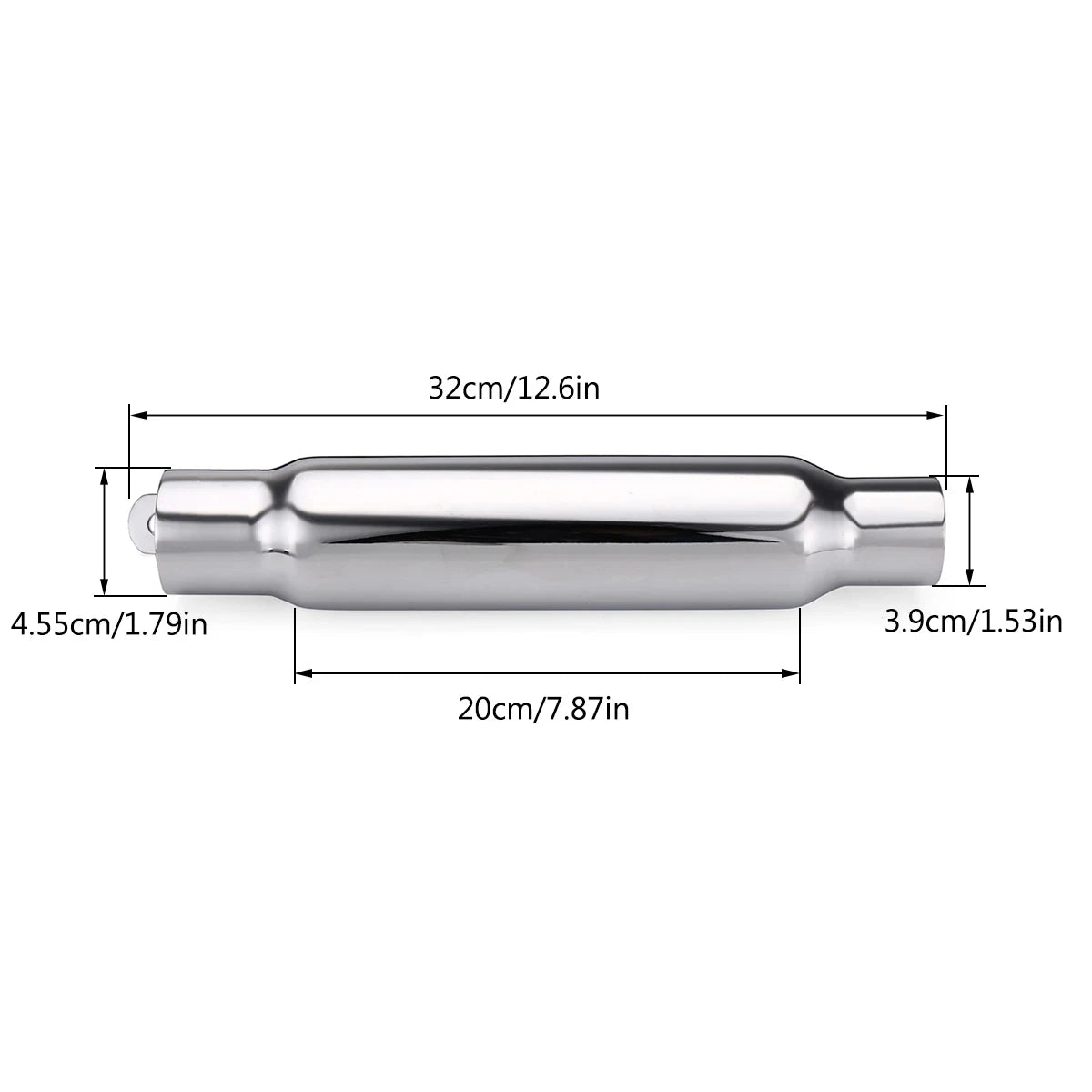 Silenciador de escapamento universal para motocicleta, retrô, vintage, clássico, galvanoplastia, escape moto para cg125 sr400 cb500 vt500 cm300 500 cafe