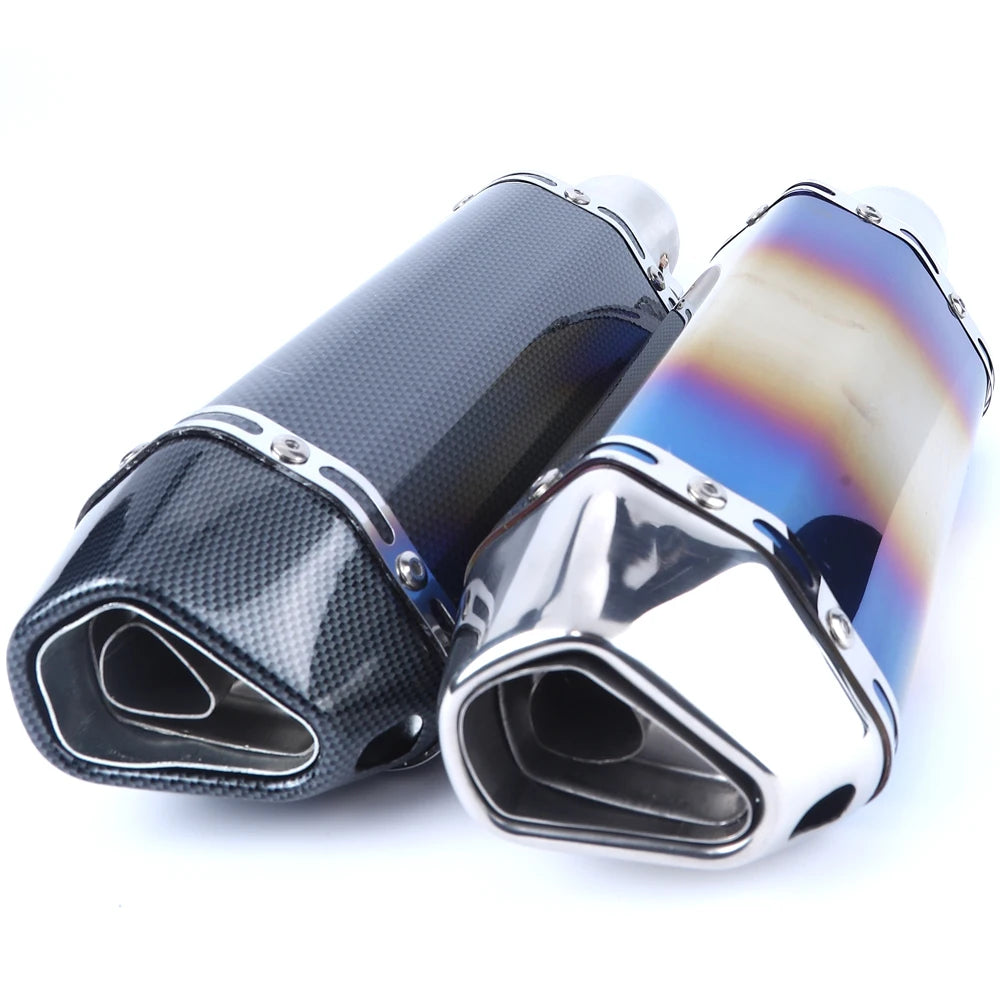 Escorregar em 38-51mm universal escape da motocicleta para motos de alta qualidade para atv bicicleta de rua peças de reposição da motocicleta