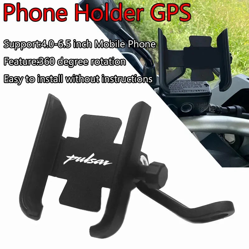 Suporte de Guidão CNC para Espelho, Celular e GPS para Motocicletas Bajaj Pulsar N160 RS200 NS200 NS160 NS125 Pulsar 150