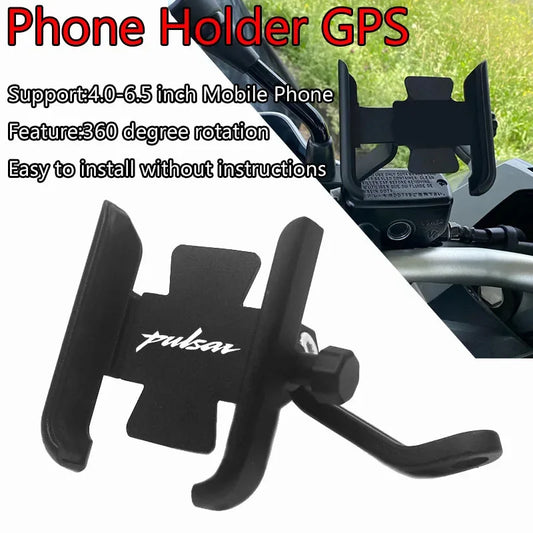 Suporte de Guidão CNC para Espelho, Celular e GPS para Motocicletas Bajaj Pulsar N160 RS200 NS200 NS160 NS125 Pulsar 150
