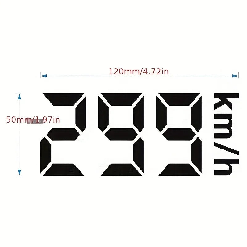 Adesivo de Vinil Refletivo 299 Km/h para Corrida, Impermeável e Durável em PVC, para Capacete de Moto e Decoração de Bicicleta (1 unidade)