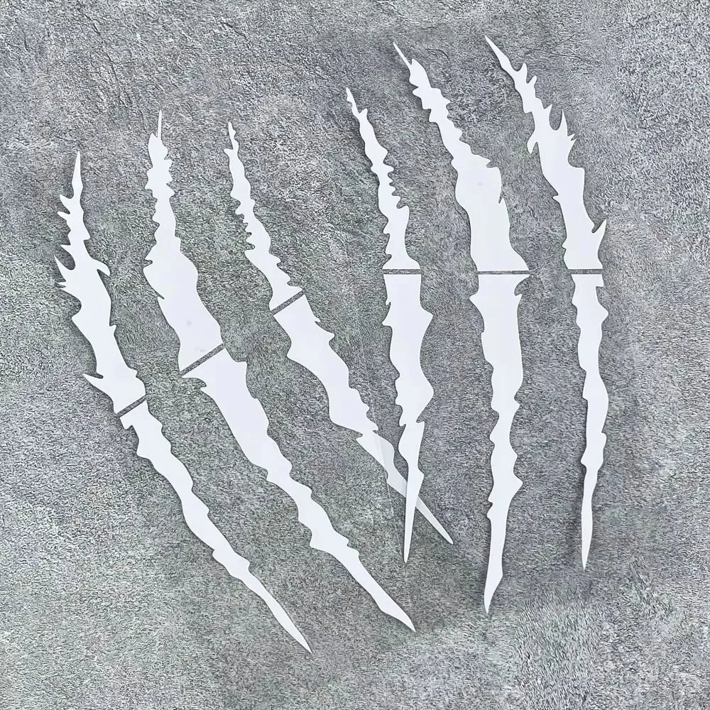 Monster garra zero adesivos de motocicleta para farol carenagem tanque combustível à prova dwaterproof água moto capacete scooter decalques vinil universal