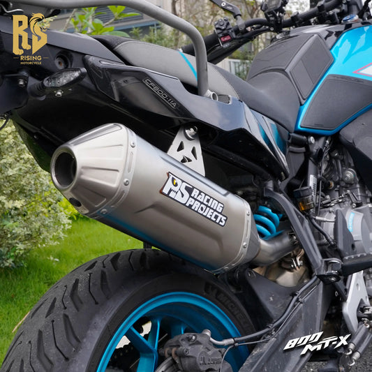 Para CFMOTO 800MTX 800MT-X 2026: Sistema Completo de Escape para Motocicleta com Silenciador, Tubo Intermediário e Ponteira Modificada Slip-On com DB Killer