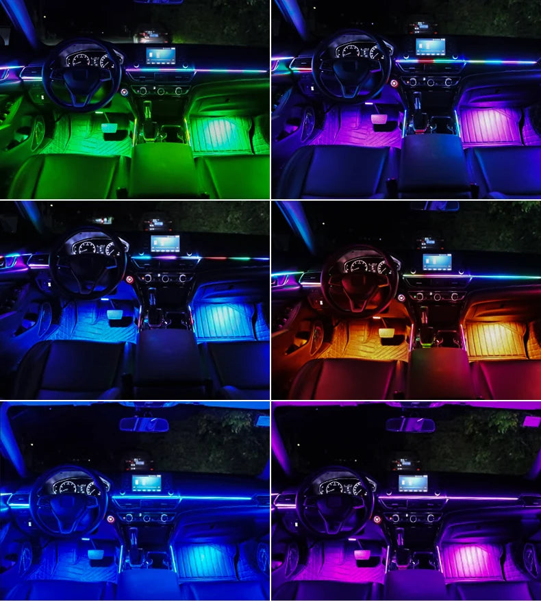 18/22 IN 1 Atmosphere Lamp Parts Symphony 213 Color 35cm 75CM 110CM Acrylic Light Strip Main Controller Sub Controller Speaker
