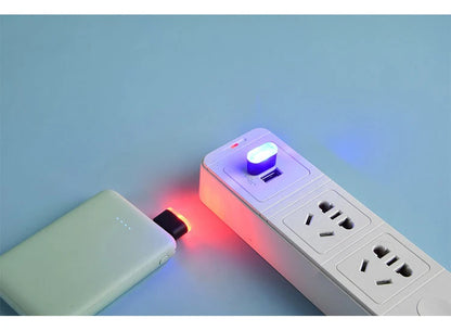 Usb carro mini led atmosfera luzes interior do carro lâmpada decorativa de néon iluminação emergência universal pc portátil plug and play