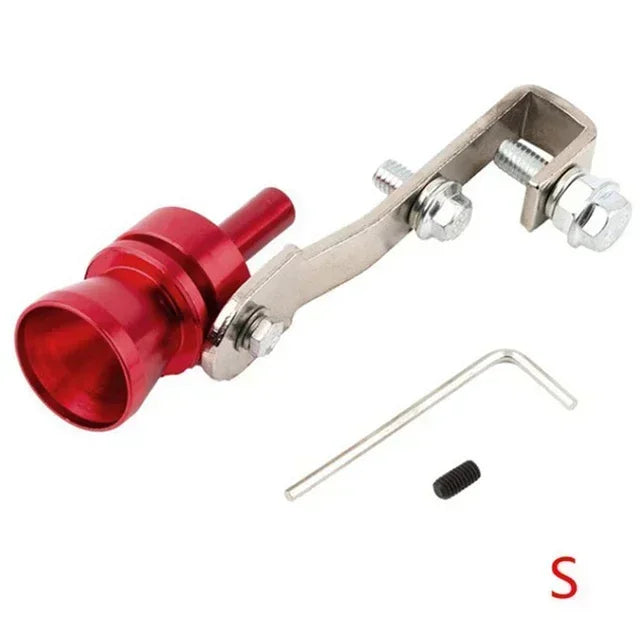 Apito de escape turbo universal, 5 cores, simulador de som de escape modificado, tubo de escape de motocicleta, peças de gerador de som