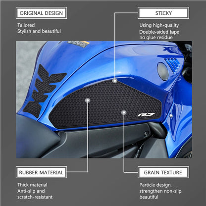 Almofada lateral do tanque de combustível para r7 yzf r7 yzfr7 r7 2021-2025 protetor adesivos decalque gás joelho aderência almofada de tração tanque r7 2025