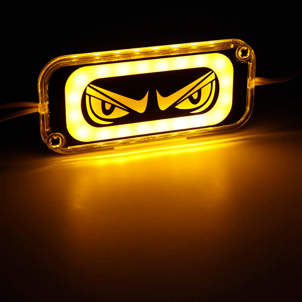 1pcs RGB Led Módulo de mau olhado Demon Eye Strobe Luz de advertência piscando lâmpada de emergência