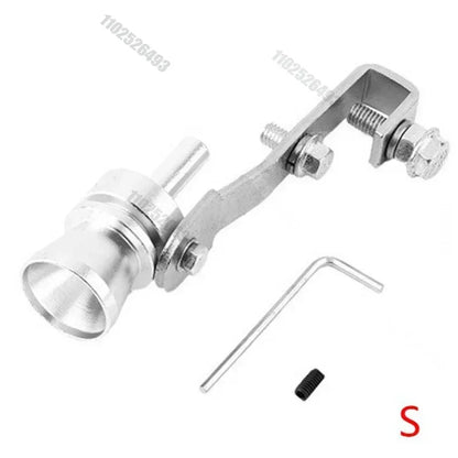 Apito de escape turbo universal, 5 cores, simulador de som de escape modificado, tubo de escape de motocicleta, peças de gerador de som