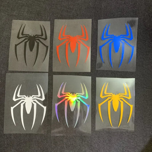 Adesivos decorativos para carro, 2 peças, adesivo de aranha, para-brisa traseiro, para-brisa dianteiro, criativo, à prova d'água, reflexivo
