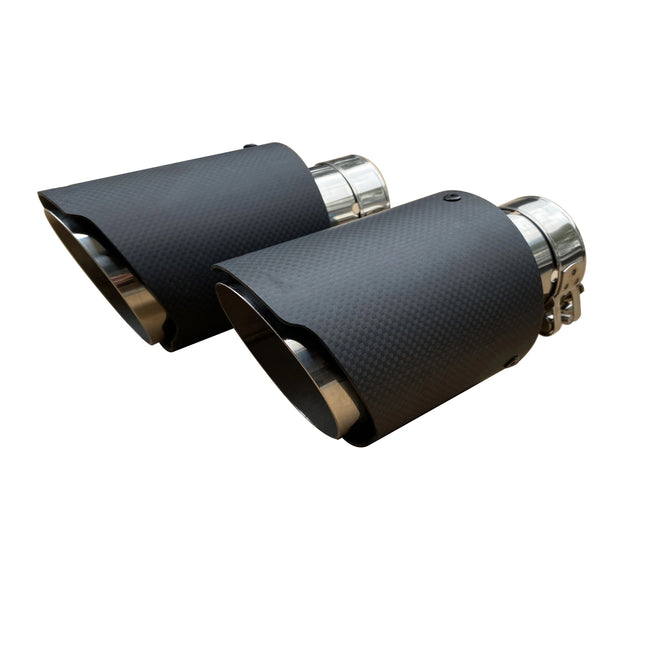 1pc automotivo universal de aço inoxidável tubo escape silenciador fibra carbono guarnição tubo cauda ponta escape